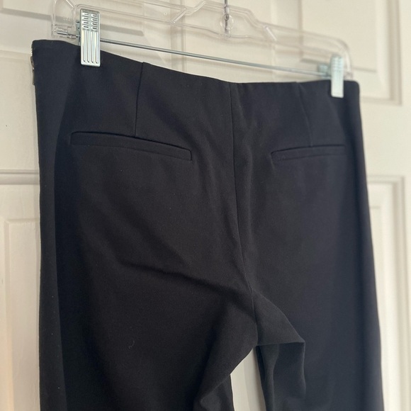 Judith & Charles Cropped Side Zip Stretch Trousers 4 Black - Picture 8 of 16